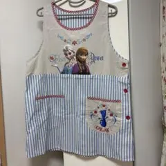 新品　エプロン　割烹着　保育士　アナと雪の女王