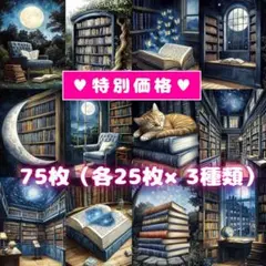 ♥特別価格♥75枚（各25枚×3種類）♥両面デザインペーパー♥コラージュ♥2