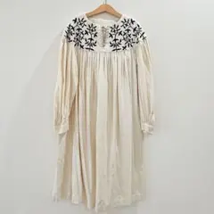 OHSIMA REI 刺繍 ロングワンピース