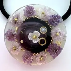 ＊No. 51 ＊春フラワー レジン ピンク 上品 大人かわいい　ドライフラワー