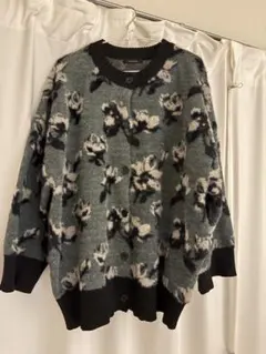 JEANASIS 花柄 長袖カーディガン