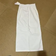 アクアガレージ　ホワイトストレッチベイカースカート　　Ｌサイズ
