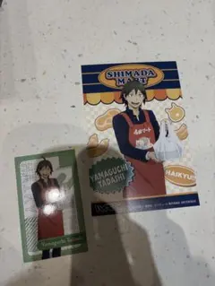 ハイキュー　嶋田マート　山口　カードとポストカードセット