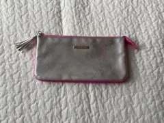CLINIQUE シルバー ピンク ポーチ
