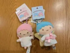 新品キキララ　リトルツインスターズ　ミニマスコットホルダー　サンリオ　ぬいぐるみ