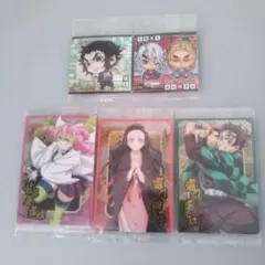 鬼滅の刃　ウエハース 其の14 シール　鬼滅の刃 ウエハース10 5枚セット