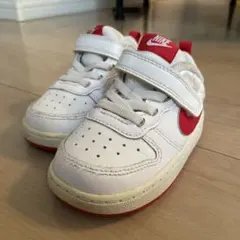 NIKE コートボローLOW キッズ スニーカー ホワイト レッドのサムネイル
