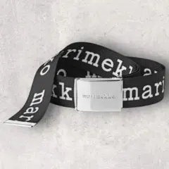 美品 Marimekko マリメッコ ウニッコ柄 花 ベルト ブラック - メルカリ