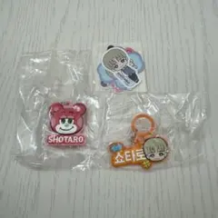 RIIZE ショウタロウ&リズコ ぷっくりめじるしアクセサリー&ステッカー 3点