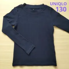 UNIQLO ブラック 長袖カットソー 130