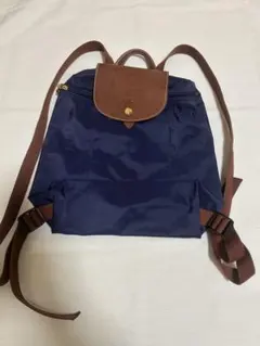 ロンシャン リュック　ネイビー