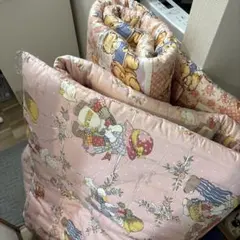 クマ柄ピンク敷きパッド