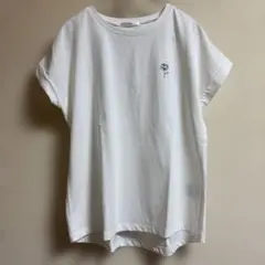 index フラワー刺繍 Tシャツ 汗染み防止 吸水速乾 接触冷感 UVケアのサムネイル
