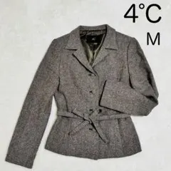 【上品＆定番】4℃ ウールジャケット Mサイズ 美シルエットのサムネイル