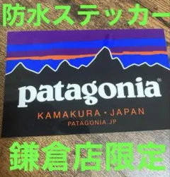 新品正規品パタゴニア 鎌倉店限定 定番ロゴ 防水ステッカー66
