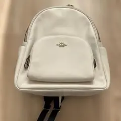 COACH ホワイト レザー バックパック リュック