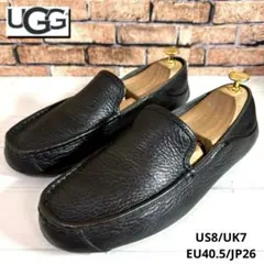 美品■UGG■レザースリッポン✨ヘンリック スリッポン 本革 シボ革 バブーシュ