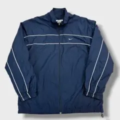 【ま】00’s 古着 NIKE ナイキ スウォッシュ デザインブルゾン XL
