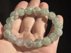 《グリーンフローライト＊フェザーinブレスレット》