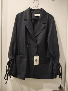 BONLECILL noir 袖リボン テーラードジャケット スラックス