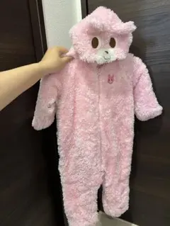 美品！ホットビスケッツ 2way もこもこ カバーオール サイズ：60～80