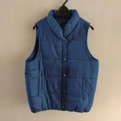 ダークブルー キルティングベスト