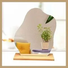 結婚式 記念日ウェルカムスペース ウェルカムボード ウェーブ 卓上ミラー