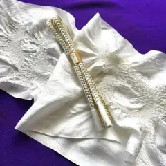 専用　最高級　錦糸が織り込まれた上品で　　華やかな　帯揚げ帯締めセット