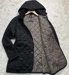 ラベンハム　キルティングジャケット フード付き　サイズM ブラック
