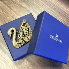 スワロフスキー 100周年記念 スワンブローチ