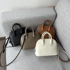 レザーバッグ　2way ハンドバッグ　ショルダーバッグ　ブラック