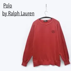 ポロバイラルフローレン トレーナー 赤 長袖 秋冬