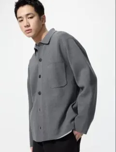 ミラノリブシャツカーディガン