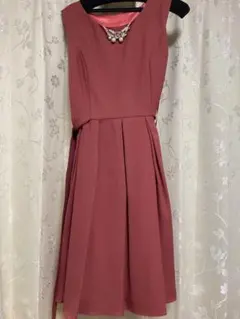 結婚式や成人式にも！ピンク フレア ドレス