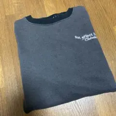 ラットエフェクト 裏起毛トレーナー 150 グレー×ブラック RAT EFECT