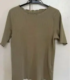 La-gemme ラジエム　リブ 半袖 Tシャツ メロウ加工 グリーン系のサムネイル