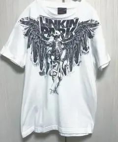 LINKIN PARK バンド Tシャツ スカル ホワイト