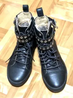 DIESEL ディーゼル ファスナー 本革 ショートブーツ 極美品 23cm