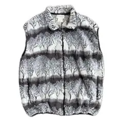 古着　フリースベスト　ボアベスト　フリースジャケット