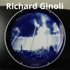 リチャードジノリイヤープレート2001年　絵皿ハンガー付き　新品未使用　匿名配送