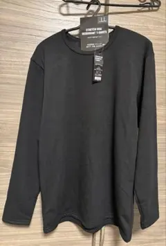 新品未開封 プロノ のびボア 丸首 Tシャツ ブラック LL PR-2328