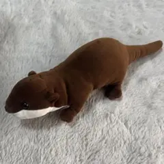 美品 カワウソ ぬいぐるみ コットンクラウディ S ダークブラウン アニマル