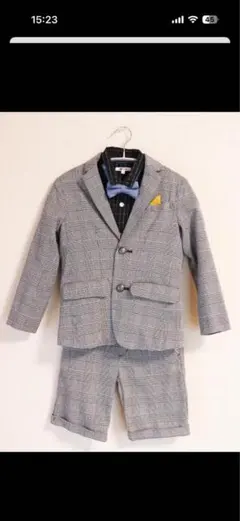 【B:MING by BEAMS】フォーマル キッズ 男の子 グレー 120