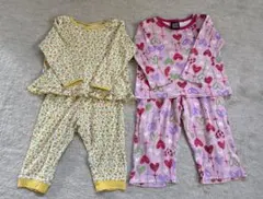 ベビー　長袖　長ズボン　パジャマ　2枚セット　薄手　女の子　春　80