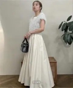 新品タグ付き　SNIDEL ラメプルオーバーセットワンピース