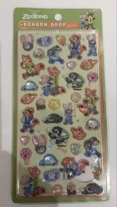 【プロフ必読】ディズニー　ズートピア　ボンボン　硬いシール