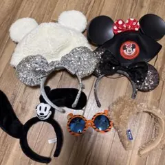 ディズニー カチューシャ 帽子　まとめ売り スパンコール　ミニー　ダッフィー