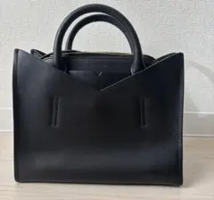 HASHIBAMI ブラックレザーバッグ