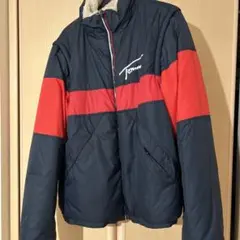 TOMMY JEANS ダウンジャケット（リバーシブル） 袖、フード 取り外し可