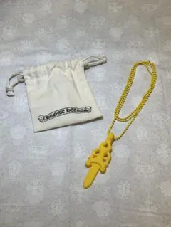 クロムハーツ ラージダガー パープル シリコンネックレス ホノルル購入